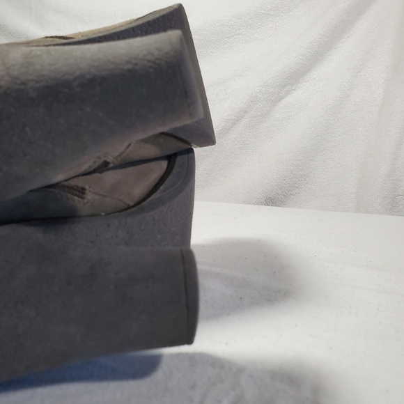La Canadienne Suede Heeled Boots Size 6 Taupe Grey EU 36 - Picture 14 of 16